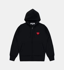 Sweat droit zippé molleton capuche Comme des Garçons PLAY