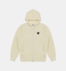 Sweat zippé capuche logo cœur Comme des Garçons PLAY