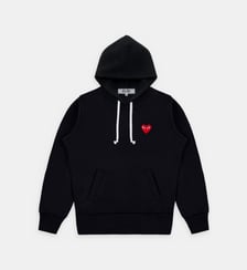 Sweat droit molleton logo cœur unisexe Comme des Garçons PLAY