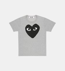 T-shirt droit coton logo cœur unisexe Comme des Garçons PLAY