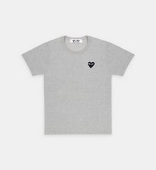 T-shirt droit coton logo cœur Comme des Garçons PLAY