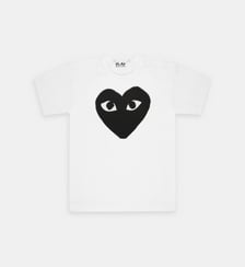T-shirt droit coton cœur contrastant Comme des Garçons PLAY