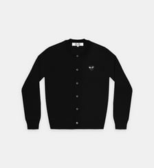 Gilet court droit en laine unisexe Comme des Garçons PLAY