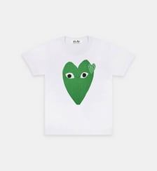 T-shirt droit coton cœurs contrastants unisexe Comme des Garçons PLAY