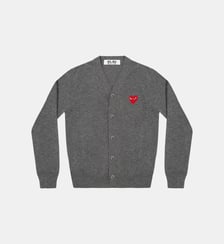 Cardigan court droit en laine unisexe Comme des Garçons PLAY