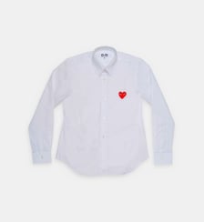 Chemise droite en coton unisexe Comme des Garçons PLAY