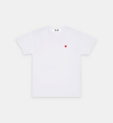 T-shirt droit en coton unisexe Comme des Garçons PLAY