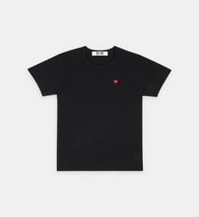 T-shirt droit en coton unisexe Comme des Garçons PLAY