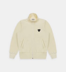 Sweat droit molleton zippé en coton Comme des Garçons PLAY
