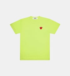 T-shirt droit coton logo cœur Comme des Garçons PLAY