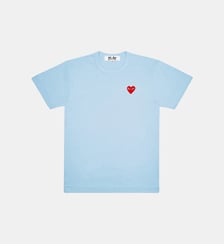 T-shirt droit coton logo cœur Comme des Garçons PLAY