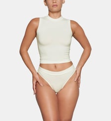 Débardeur crop Mock Neck Skims