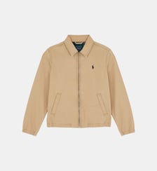 Blouson droit siglé en toile de coton Polo Ralph Lauren