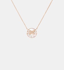 Pendentif en or rose nacre et diamants Petit modèle Chaumet