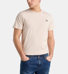 T-shirt droit Crew Neck en coton Fred Perry