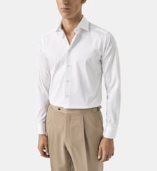 Chemise slim en twill de coton Eton