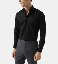 Chemise slim en twill de coton Eton