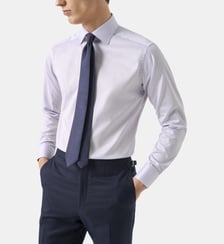 Chemise slim en twill de coton Eton