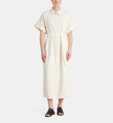 Robe chemise longue texturée Constance Martin Martin