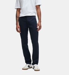Pantalon chino slim coton stretch satiné BOSS