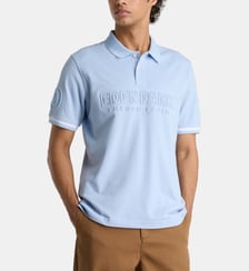 Polo droit Conclusion à logo en coton piqué Eden Park