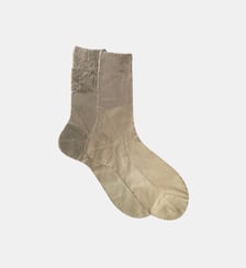 Chaussettes laminées côtelées Maria La Rosa