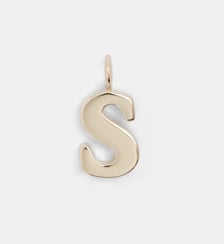 Pendentif charm Alphabet S en laiton Chloé