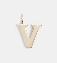 Pendentif charm Alphabet V en laiton Chloé