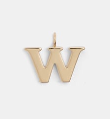 Pendentif charm Alphabet W en laiton Chloé