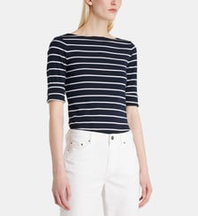 T- shirt ajusté marinière coton Lauren Ralph Lauren