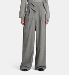 Pantalon large tailleur pinces et taille pliée Les Coyotes de Paris