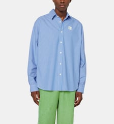 Chemise droite à rayures en coton American Vintage