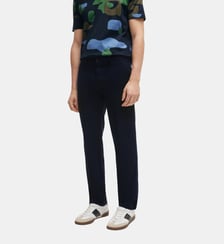 Pantalon chino droit en gabardine de coton stretch BOSS
