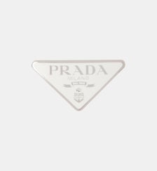 Barrette en métal signature Prada