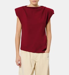 T-shirt droit en coton col bateau Isabel Marant