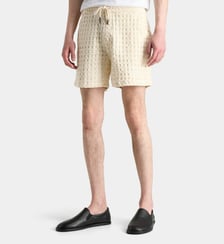 Short ample en coton gaufré Oas