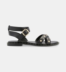 Sandales plates Helena en cuir Cosmoparis