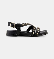 Sandales plates Holine en cuir Cosmoparis