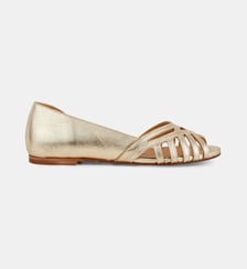 Ballerines plates Dalyna en cuir métallisé Cosmoparis