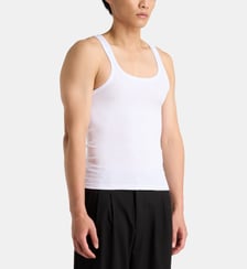 Débardeur ajusté en coton texturé stretch LGN LOUIS GABRIEL NOUCHI