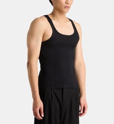 Débardeur ajusté en coton texturé stretch LGN LOUIS GABRIEL NOUCHI