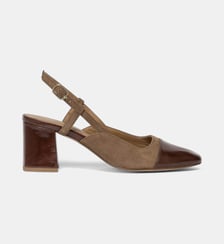 Escarpins sling back Denitsa en cuir Bocage