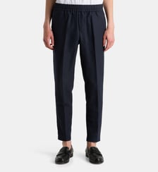 Pantalon fuselé Smithy en mélange de coton bio et lin Samsoe Samsoe