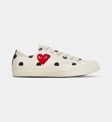 Baskets basses en coton signature Comme des Garçons PLAY