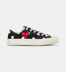 Baskets basses en coton signature Comme des Garçons PLAY