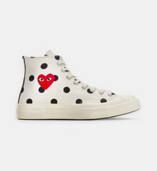 Baskets montantes en coton signature Comme des Garçons PLAY