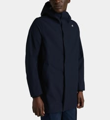 Coupe-vent mi-long imperméable Tommy capuche K-Way
