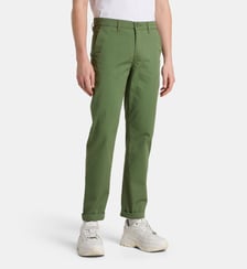Pantalon chino droit en gabardine Lee