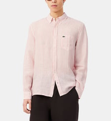 Chemise droite à rayures Lacoste