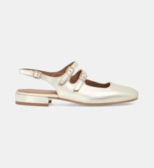 Babies sling back Daisy en cuir Mellow Yellow